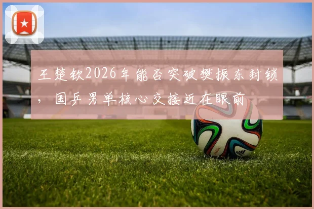 王楚钦2026年能否突破樊振东封锁，国乒男单核心交接近在眼前
